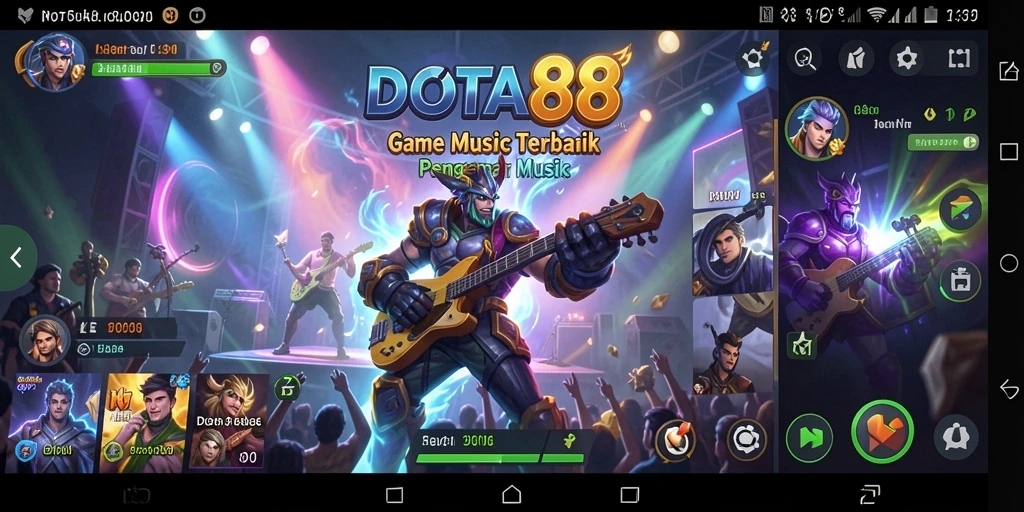 Tampilan DOTA88 yang menarik dengan gameplay musik yang seru.
